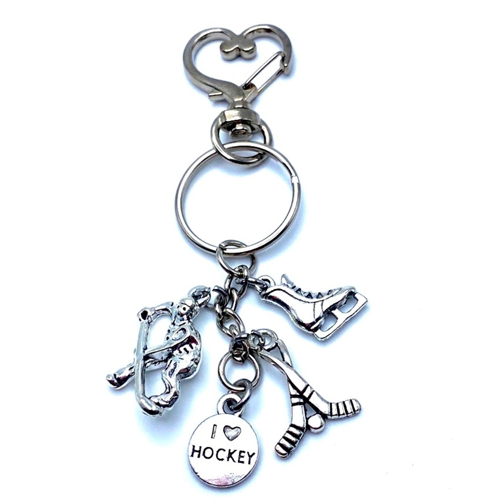 Hockey Keychain Bag Charm